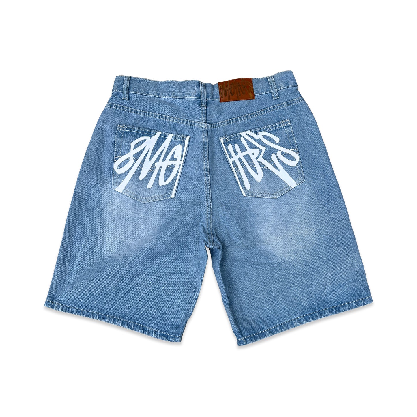 Basic Logo - Washed Denim Shorts