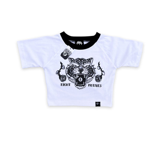 Cropped Raglan Tiger Tee